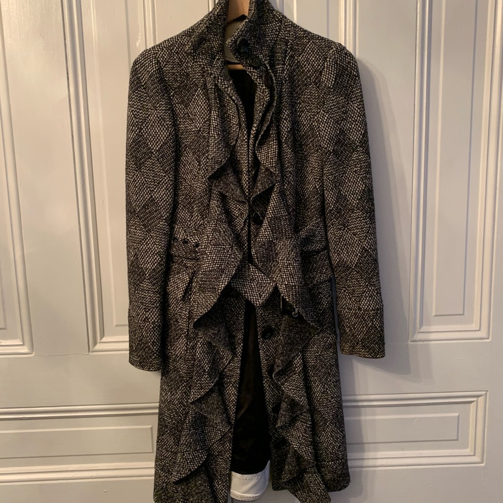 Diane Von Furstenberg  tweed coat sz:0